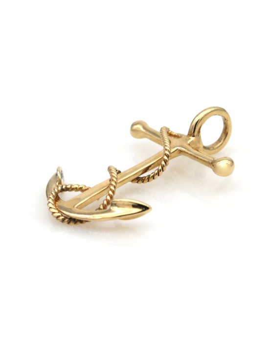 Anchor Pendant in Yellow Gold